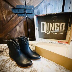 Dingo Seguaro Black Western Booties Size 7